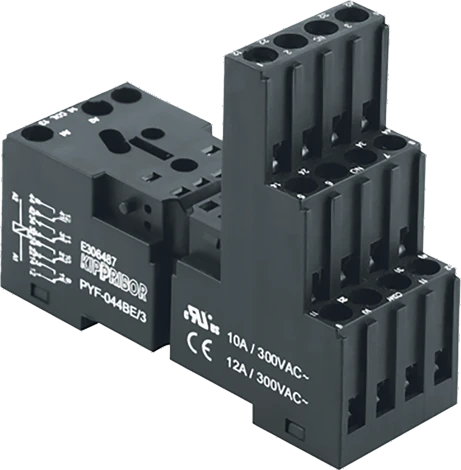 ОВЕН Монтажные колодки KIPPRIBOR PYF-044BE, PYF-144BE — Промежуточные реле