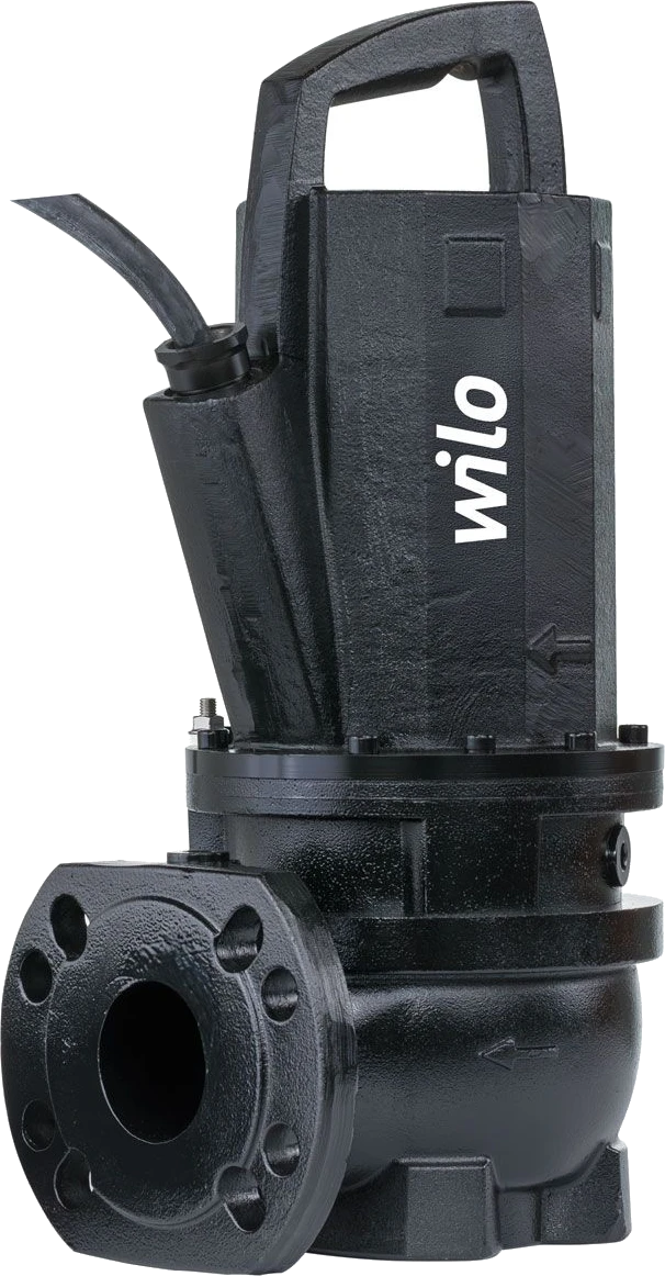 Wilo Rexa PRO — Погружной насос для отвода сточных вод для длительного режима работы для стационарной и мобильной установки в погруженном состоянии, а также для стационарной установки в непогруженном состоянии